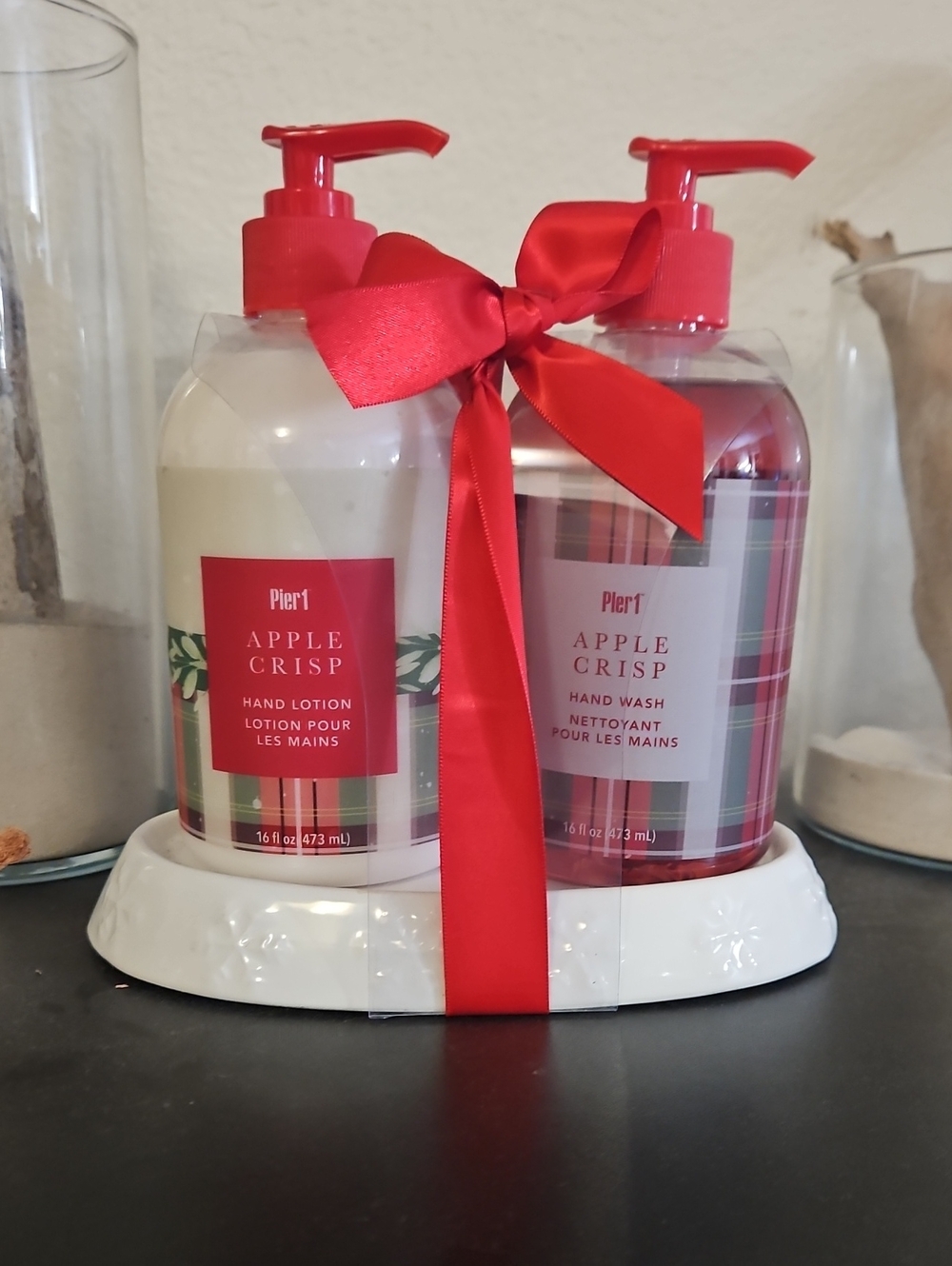 Pier 1 Apple Crisp Hand Wash & Lotion Set - New In Package